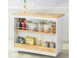 SoBuy Küchenwagen Kücheninsel Rollwagen Sideboard Servierwagen FKW107-WN