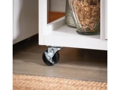 SoBuy Küchenwagen mit 2 Schubladen 3 Ablagen Servierwagen 53x89x37cm FKW111-WN