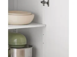 SoBuy Küchenwagen mit Arbeitsplatte Servierwagen Rollwagen Kücheninsel FKW119-WN