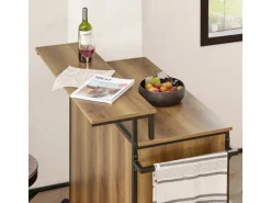 SoBuy Küchenwagen mit Arbeitsplatte Kücheninsel Rollwagen KNL02-PF