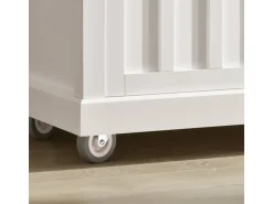 SoBuy Küchenwagen mit Flaschenablage Küchenschrank Servierwagen Weiß FKW94-W