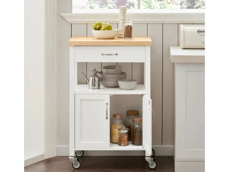 SoBuy Küchenwagen Servierwagen Küchenschrank Getränkewagen fürs Büro FKW22-WN