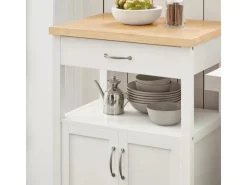 SoBuy Küchenwagen Servierwagen Küchenschrank Getränkewagen fürs Büro FKW22-WN