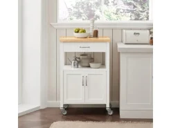 SoBuy Küchenwagen Servierwagen Küchenschrank Getränkewagen fürs Büro FKW22-WN