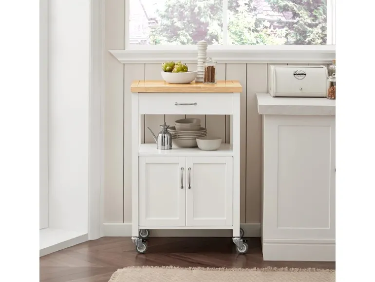 SoBuy Küchenwagen Servierwagen Küchenschrank Getränkewagen fürs Büro FKW22-WN