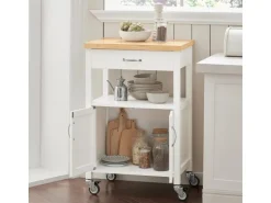 SoBuy Küchenwagen Servierwagen Küchenschrank Getränkewagen fürs Büro FKW22-WN