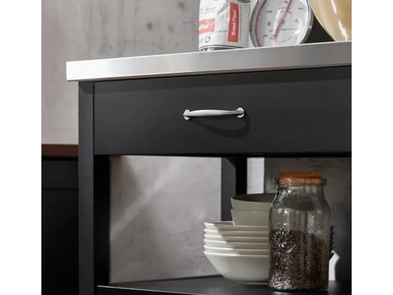 SoBuy Küchenwagen Servierwagen Küchenschrank Getränkewagen fürs Büro FKW22-SCH