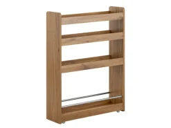 SoBuy Nischenregal Küchenregal mit Rollen Rollwagen Vintage NSR01-PF