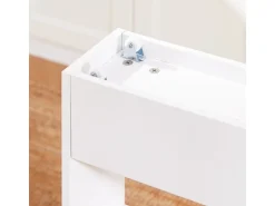 SoBuy Nischenwagen mit 4 Etagen Küchenregal Schmal Weiß 15x80x50cm NSR12-W