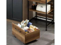 SoBuy Servierwagen Küchenwagen auf Rollen Rollwagen Barwagen FKW118-PF