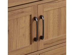 SoBuy Servierwagen Küchenwagen Rollwagen mit Schubladen und Weinregal 67x88x37cm FKW134-N