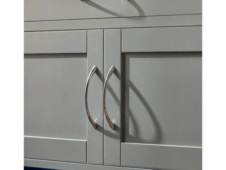 SoBuy Servierwagen mit Flaschenablagen Küchenwagen Rollwagen Hellgrau FKW45-HG