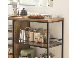 SoBuy Servierwagen Rollwagen Barwagen Küchenwagen Mikrowellenregal SVW18-F