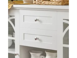 SoBuy Sideboard Küchenschrank Kommode Flurschrank Buffet Weiß FSB79-W