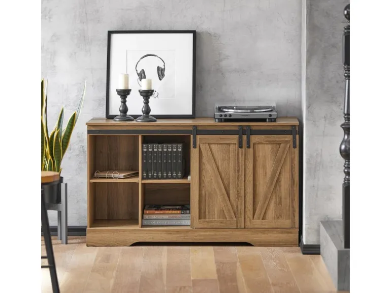 SoBuy Sideboard Wohnzimmerschrank Kommode Küchenschrank TV-Schrank FSB60-BR