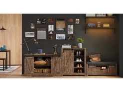 SoBuy Sideboard Wohnzimmerschrank Kommode Küchenschrank TV-Schrank FSB60-N