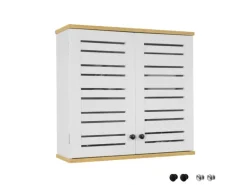 SoBuy Wandschrank Badezimmerschrank Küchenschrank Medizinschrank Weiß BZR42-W