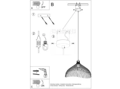 Sollux Lighting Hängeleuchte UMB Weiß