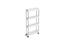 Songmics Nischenregal 4 Ebenen 12,5 cm x 40 cm x 88 cm Weiß