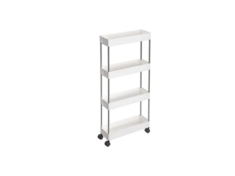 Songmics Nischenregal 4 Ebenen 12,5 cm x 40 cm x 88 cm Weiß