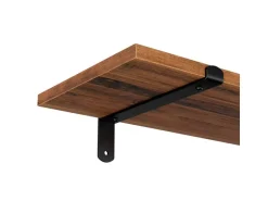 Songmics Schweberegal 60 cm x 20 cm x 7 cm Braun-Schwarz