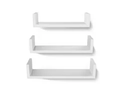 Songmics Schweberegal 3er Set Weiß