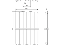 SOTECH Bambus Gewürzeinsatz 436x165x20 mm Für ORGA-BOX 2 und 3 Besteckeinsätze mit Canvas Struktur