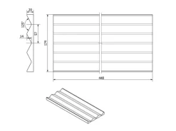 SOTECH Bambus Gewürzeinsatz 448 x 174 x 20 mm Für ORGA-BOX 1 Besteckeinsätze Ab 497 mm 600 mm Korpusbreite