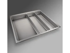 SOTECH Besteckeinsatz ORGA-BOX II MAXI 462 x 509 x 50 mm Silbergrau Für Nobilia 60er Schublade