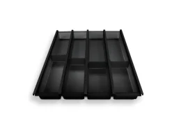 SOTECH Cuisio Besteckeinsatz 500 mm Höhe 55 mm Transluzent Anthrazit Für Blum Legrabox 473 mm