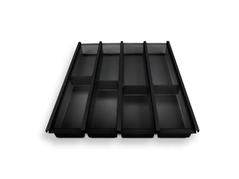SOTECH Cuisio Besteckeinsatz 500 mm Höhe 55 mm Transluzent Anthrazit Für Blum Legrabox 473 mm