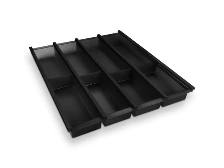 SOTECH Cuisio Besteckeinsatz 500 mm Höhe 55 mm Transluzent Anthrazit Für Blum Legrabox 473 mm