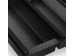 SOTECH Cuisio Besteckeinsatz 500 mm Höhe 55 mm Transluzent Anthrazit Für Blum Legrabox 473 mm