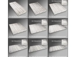 SOTECH Cuisio Besteckeinsatz 600 mm Höhe 55 mm Transluzent Weiß mit Messerblock