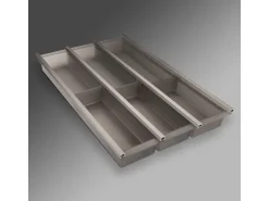 SOTECH Cuisio Besteckeinsatz 400 mm Höhe 55 mm Transluzent Graphitgrau