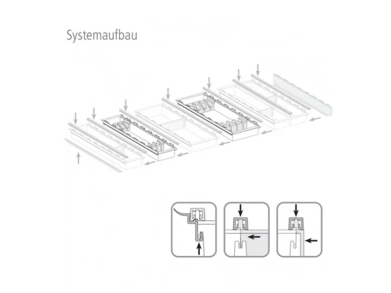 SOTECH Cuisio Besteckeinsatz 55mm Transluzent Graphitgrau mit Messerblock Für Blum Legrabox 473mm mit Korpusbreite 600mm