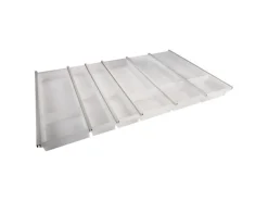 SOTECH Cuisio Besteckeinsatz 900 mm Höhe 55 mm Transluzent Weiß mit Messerblock