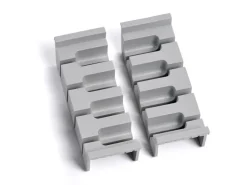 SOTECH Cuisio Besteckeinsatz 55mm Transluzent Graphitgrau mit Messerblock Für Blum Legrabox 473mm Korpusbreite 1000mm