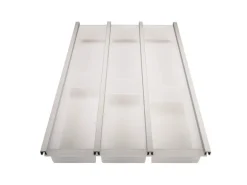 SOTECH Cuisio Besteckeinsatz 400 mm Höhe 55 mm Transluzent Weiß