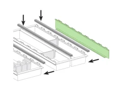 SOTECH Cuisio Besteckeinsatz Seitenwand Transluzent Weiß