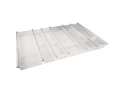 SOTECH Cuisio Besteckeinsatz 800 mm Höhe 55 mm Transluzent Weiß mit Messerblock