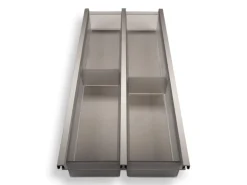 SOTECH Cuisio Besteckeinsatz 300 mm Höhe 55 mm Transluzent Graphitgrau