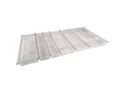 SOTECH Cuisio Besteckeinsatz 1000 mm Höhe 55 mm Transluzent Weiß mit Messerblock