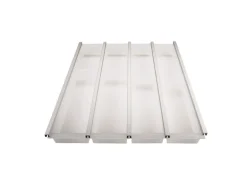 SOTECH Cuisio Besteckeinsatz 500 mm Höhe 55 mm Transluzent Weiß