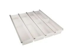 SOTECH Cuisio Besteckeinsatz 500 mm Höhe 55 mm Transluzent Weiß