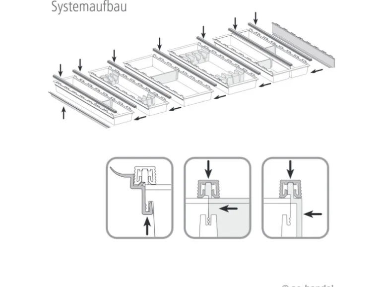 SOTECH Cuisio Besteckeinsatz 500 mm Höhe 55 mm Transluzent Weiß