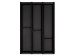 SOTECH Cuisio Besteckeinsatz 400 mm Höhe 55 mm Transluzent Anthrazit Für Blum Legrabox 473 mm