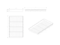 SOTECH Cuisio Gewürzeinsatz 600 mm Höhe 55 mm Transluzent Weiß