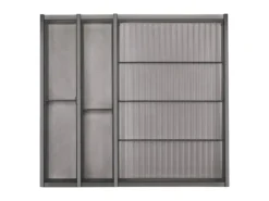 SOTECH Cuisio Gewürzeinsatz Höhe 55 mm Transluzent Graphitgrau Für Blum Legrabox 473 mm mit Korpusbreite 600 mm