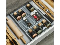 SOTECH Gewürzgläsereinsatz SEPARADO Silbergrau 300 x 474 x 51 mm Ab 40er Korpusbreite